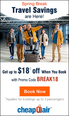 CheapoAir - $18 OFF Flights